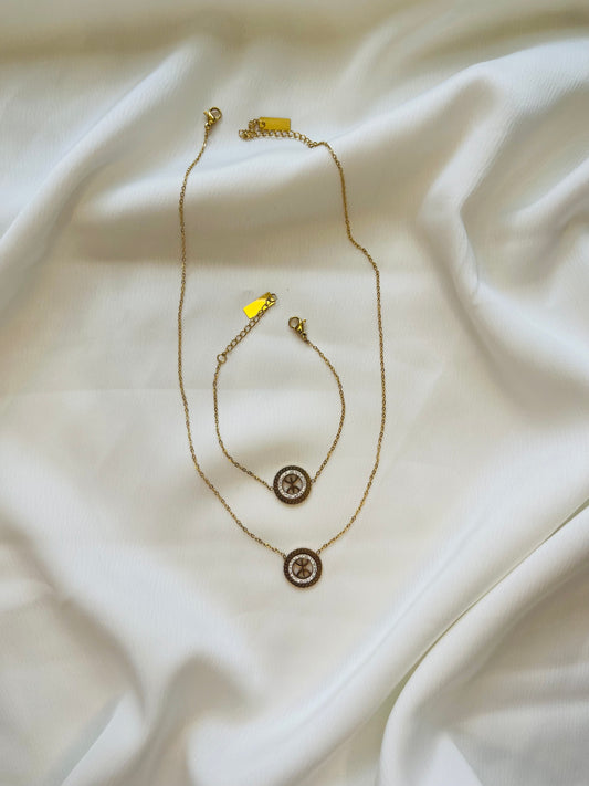 Conjunto collar y pulsera Célia