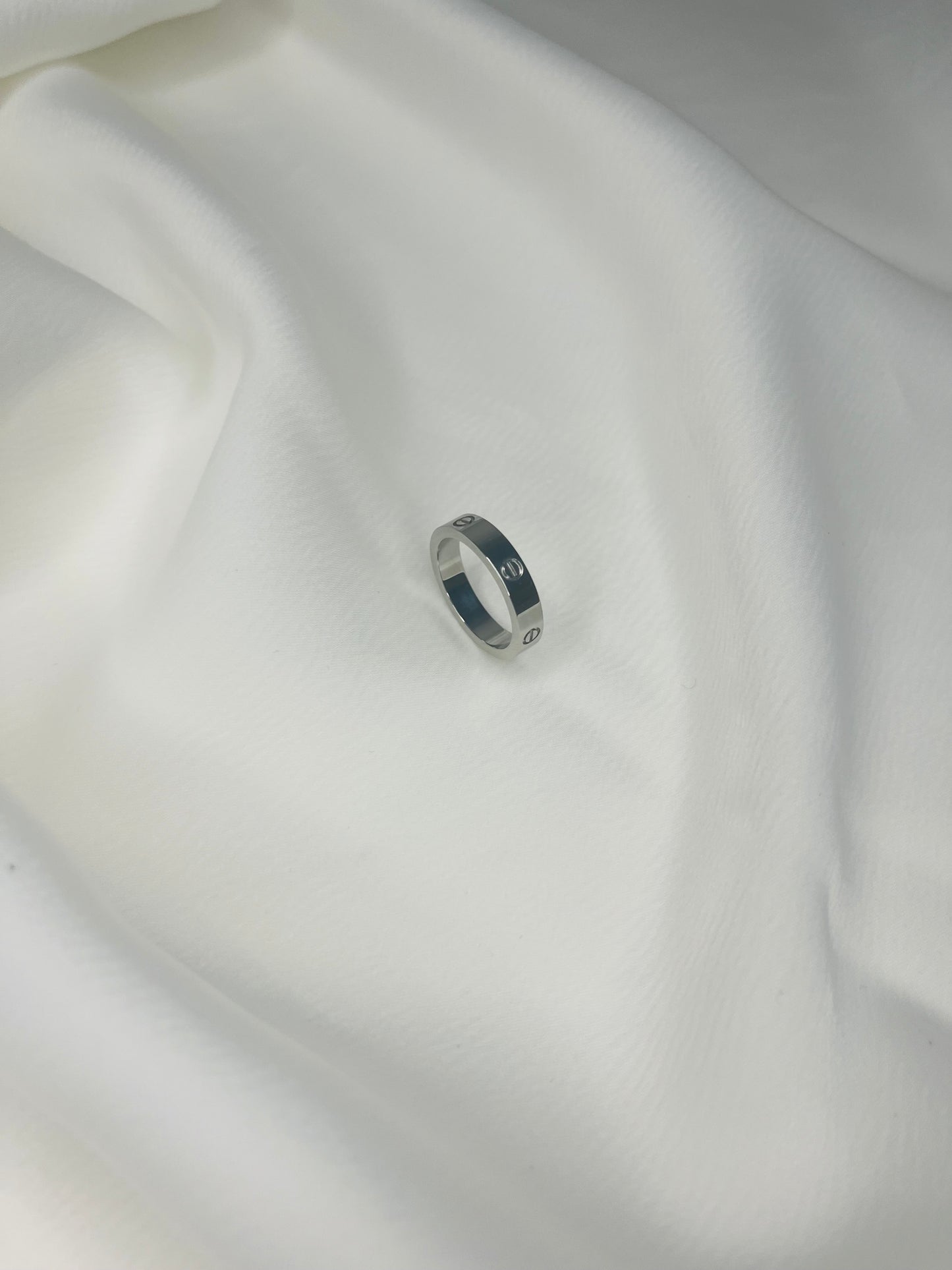 Bague vis argent